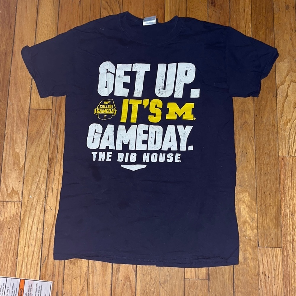 Blue 84 University of Michigan gameday shirt